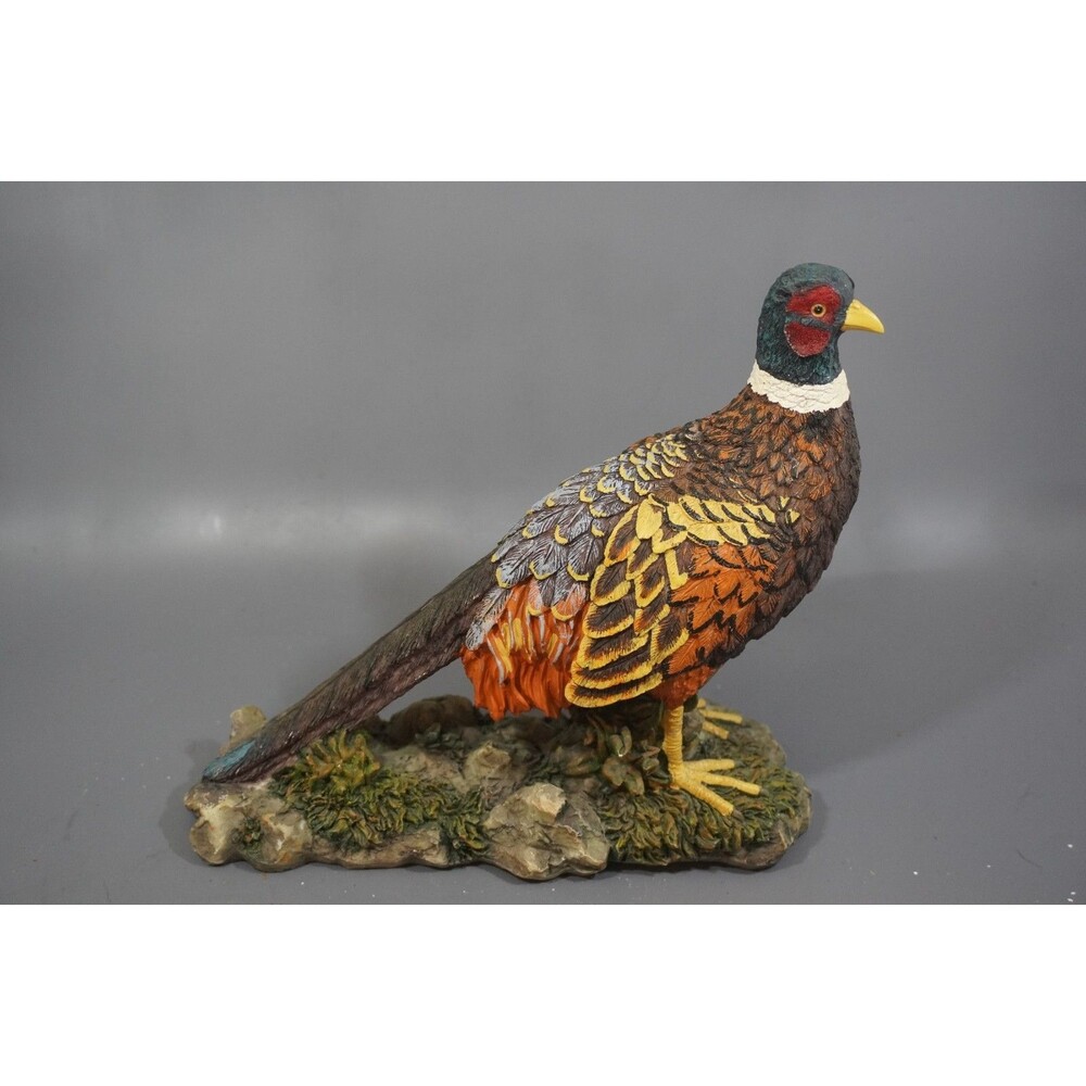 Young's Inc. Ring-Necked Pheasant Figurine Detailed Resin Game Bird Statue